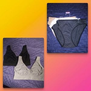 Lot of Sport Bras XL and Panties L NWOT